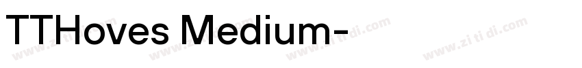 TTHoves Medium字体字体转换